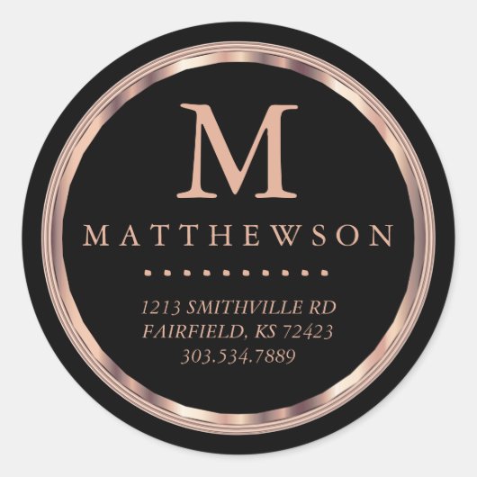 Mooie Rozen gouden en zwarte labels (Voorkant)