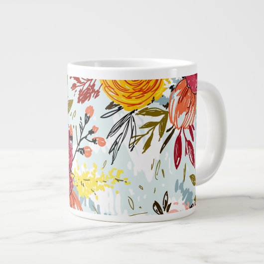 Mooie Rozen Grote Koffiekop (Voorkant rechts)