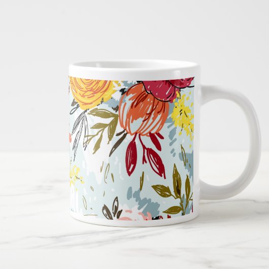 Mooie Rozen Grote Koffiekop (Rechts)