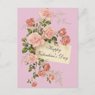 Mooie  Rozen Happy Valentijnsdag Briefkaart