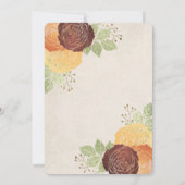 Mooie Rozen in het najaar - sla de datum op Kaart (Achterkant)