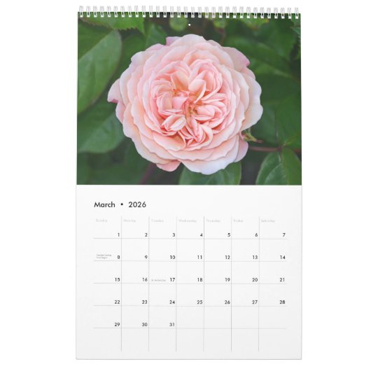 Mooie rozen kalender (Mar 2026)