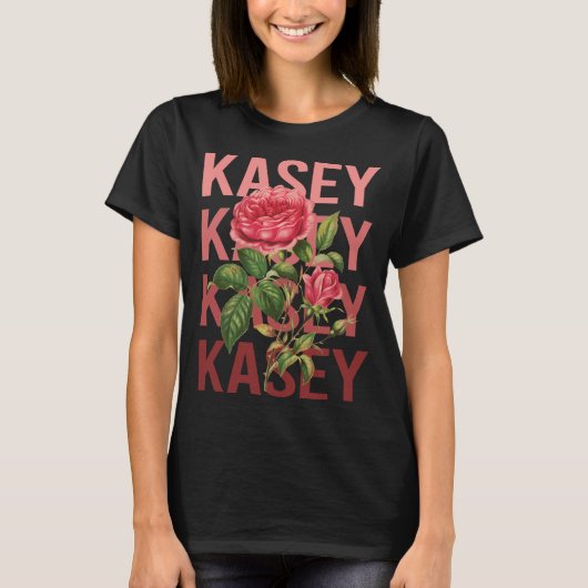 Mooie Rozen - Kasey Name T-shirt (Voorkant)