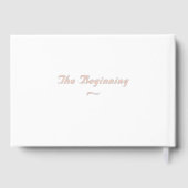 Mooie Rozen Katholieke bruiloft Folie gastenboek (Achterkant)