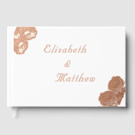 Mooie Rozen Katholieke bruiloft Folie gastenboek