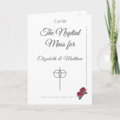 Mooie Rozen Katholieke bruiloft programma (Voorkant)