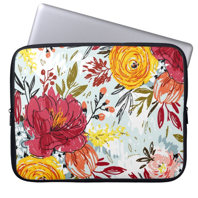 Mooie Rozen Laptop Sleeve (Voorkant)