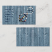 Mooie  rozen met een oneindigheid voor anker anker visitekaartje (Voorkant / Achterkant)