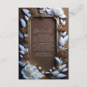 Mooie  Rozen met Gouden accent Details Informatiekaartje (Voorkant)