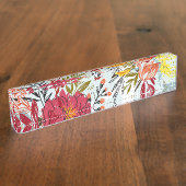 Mooie Rozen Naambordje (Zijkant)