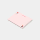 Mooie Rozen op Roze Dingen Om Te Doen Post-it® Notes (Schuin)