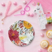 Mooie Rozen Papieren Bordje (Feest)