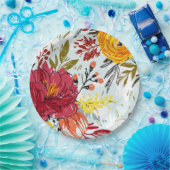 Mooie Rozen Papieren Bordje (Feest)