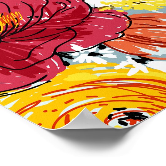 Mooie Rozen Poster (Hoek)