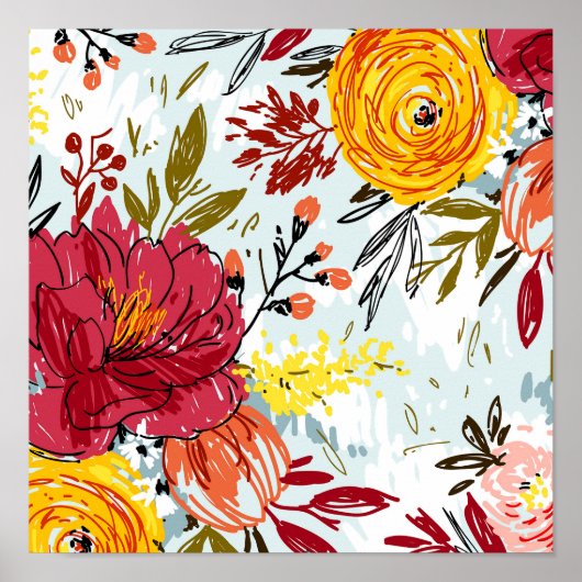 Mooie Rozen Poster (Voorkant)