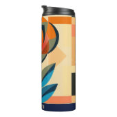 Mooie Rozen print Floral Tumbler Thermosbeker (Geroteerd rechts)