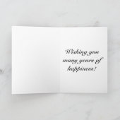 Mooie rozen print trouwkaart kaart (Binnen)