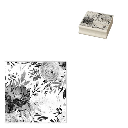 Mooie Rozen Rubberstempel (Gestempeld)