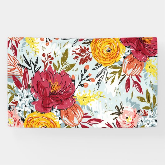 Mooie Rozen Spandoek (Horizontaal)