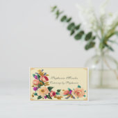 Mooie Rozen stijl Visitekaartje (Staand voorkant)