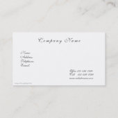 Mooie Rozen stijl Visitekaartje (Achterkant)