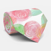 Mooie Rozen Stropdas (Opgerold)