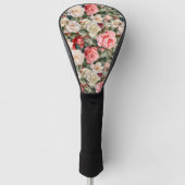 Mooie Rozen Tuin Gepersonaliseerd Golfheadcover (Voorkant)