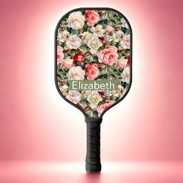 Mooie Rozen Tuin Gepersonaliseerd Pickleball Paddle