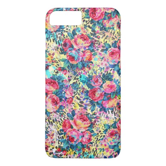 Mooie  rozen waterverven luipaard Case-Mate iPhone case (Achterkant)