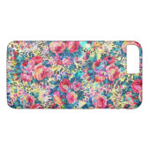 Mooie  rozen waterverven luipaard Case-Mate iPhone case (Achterkant (Horizontaal))