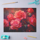 Mooie Rozen Weefsel/Decoupage Papier (Craft)