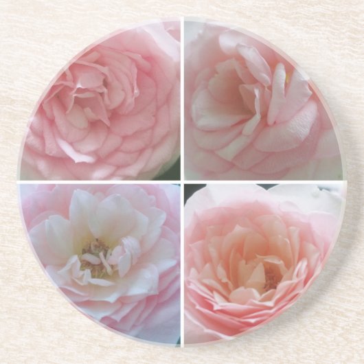 Mooie Rozen Zandsteen Onderzetter (Voorkant)