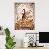 Mooie Rozenfee Poster van Molly Harrison (Thuiskantoor)