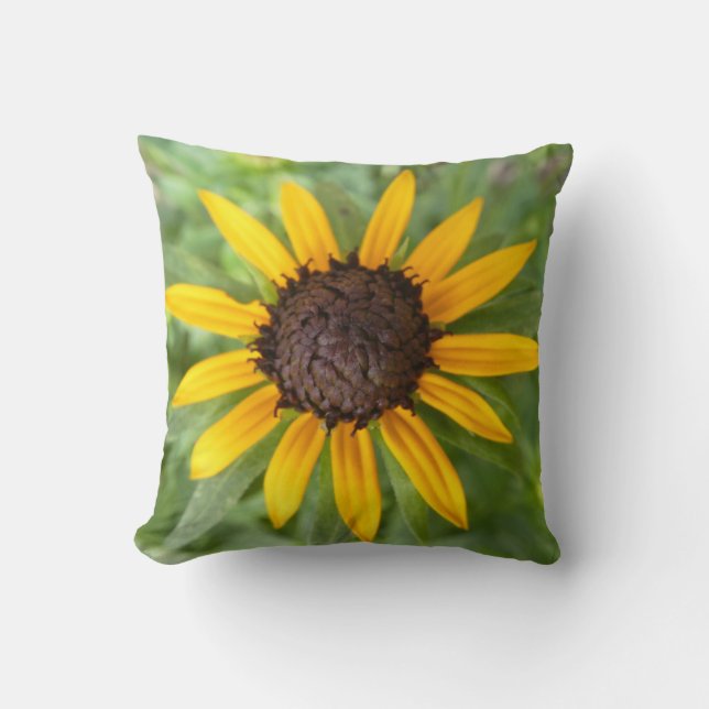 Mooie Rudbeckia Bloem Trend Kussen (Voorkant)