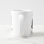 Mooie Rug Zittende Kat - Katten Regel Grote Koffiekop (Achterkant)