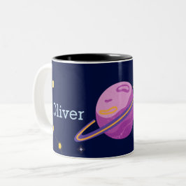 Mooie ruimte buiten het zonnestelsel Persoonlijke  Tweekleurige Koffiemok