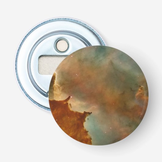 mooie ruimte button flesopener (Voorkant)