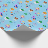 Mooie ruimte-cadeaupapier cadeaupapier (Hoek)