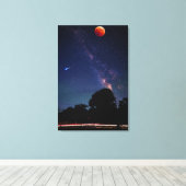 Mooie ruimte canvas afdruk (Insitu (Houten vloer))