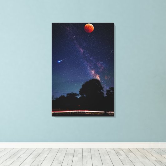 Mooie ruimte canvas afdruk (Insitu (Houten vloer))