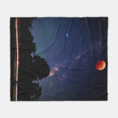 Mooie ruimte fleece deken (Voorkant (Horizontaal))