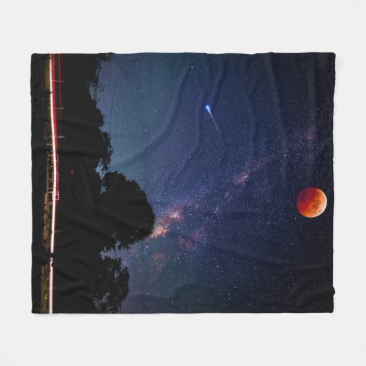 Mooie ruimte fleece deken (Voorkant (Horizontaal))