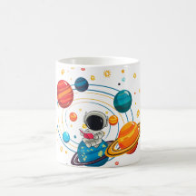 Mooie ruimte mok | Kawaii planeet koffiemok