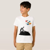 Mooie Ruimtekinderen T-Shirt (Voorkant volledig)