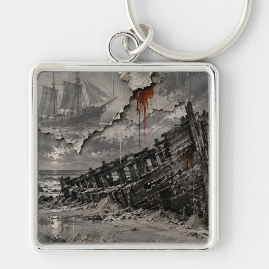 Mooie Ruïne Sleutelhanger (Voorkant)