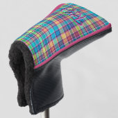 Mooie ruit om te personaliseren voor golfer golfheadcover (3/4 voorkant)