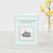 Mooie Russische blauwe kat sympathie kaart (Gele Bloem)