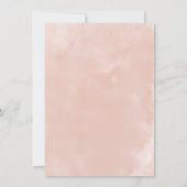 Mooie Rustic Blush Navy Flowers Girls Baptisme Kaart (Achterkant)