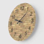 Mooie Rustic Brick-wandtextuur Grote Klok (Hoek)