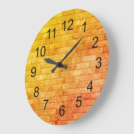 Mooie Rustic Brick-wandtextuur Grote Klok (Hoek)